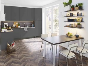 cuisine, vogue, gris, ardoise